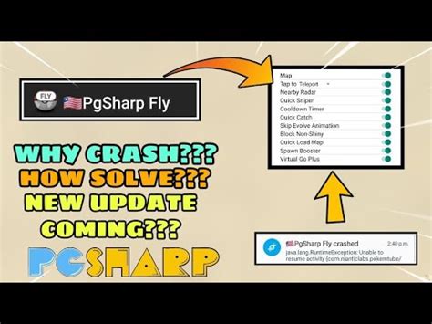 Maybe a dev will update the software and fix this bug. . Pgsharp crashing